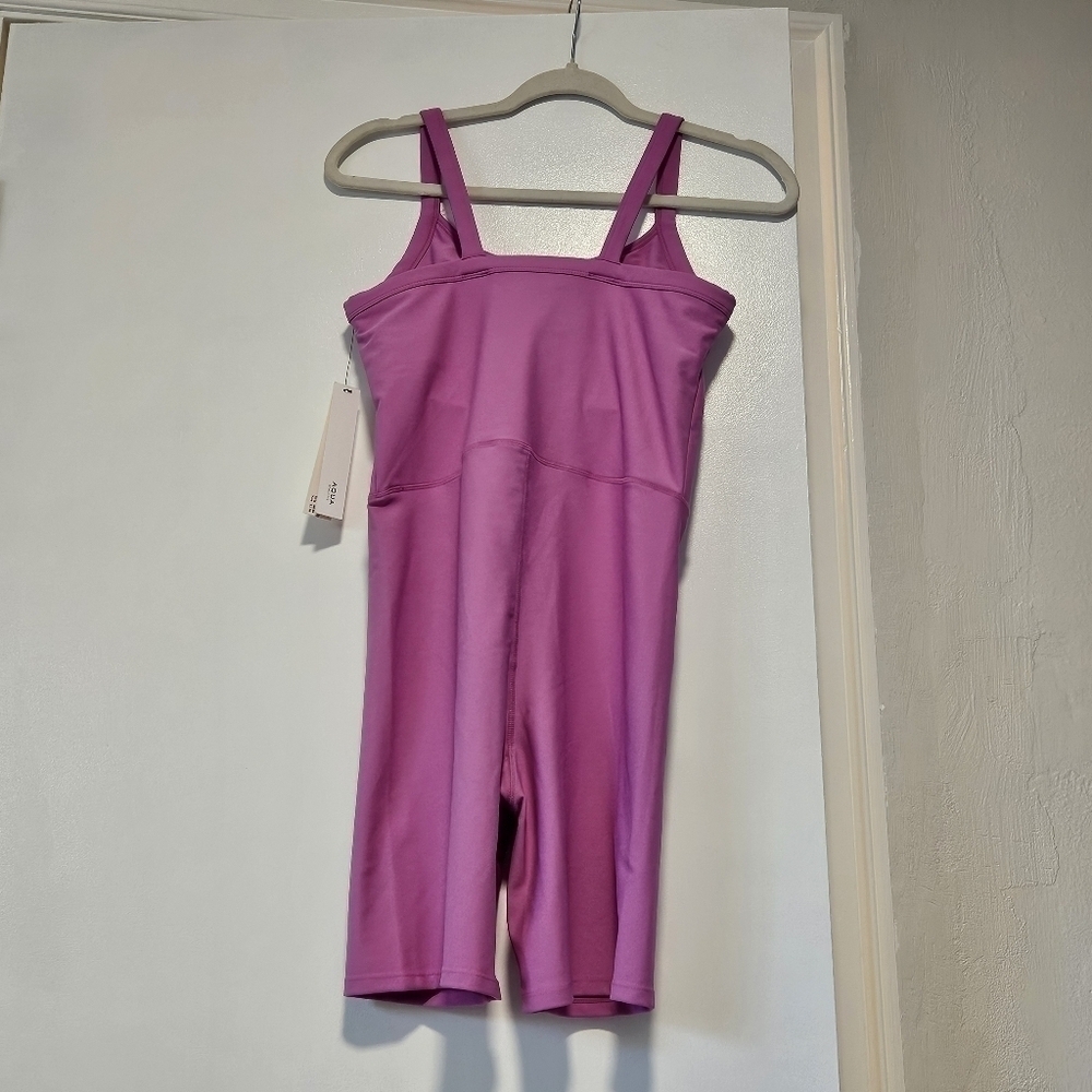 NWT One piece shorts athletic wear Aqua size medium - Picture 4 of 6